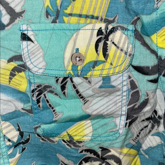 Mossimo Tropical Palm Tree Men's Shirt - Picture 5 of 5